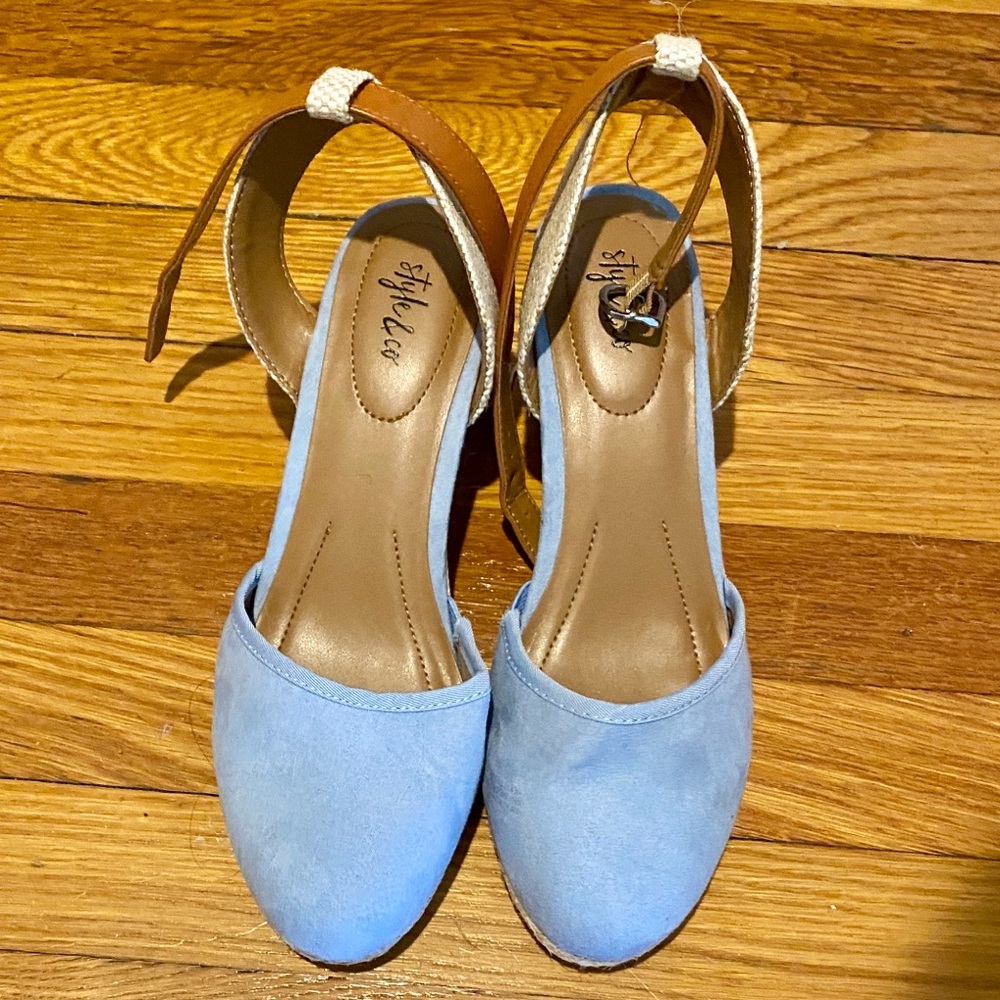 Style & Co Mailena Sky Blue Espadrilles // sz 7.5